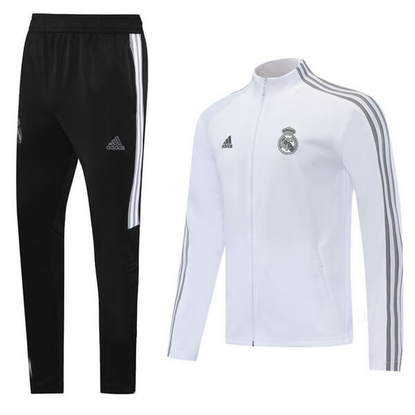 Trainingsanzug Real Madrid 2020-21 Weiß Fussballtrikots Günstig